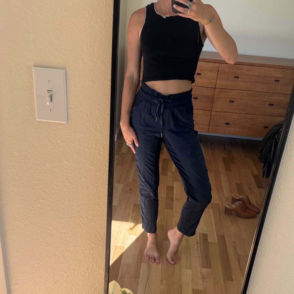 Women's blue LuluLemon joggers